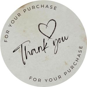 2" Thank You Stickers #LovelyThankYouStickers